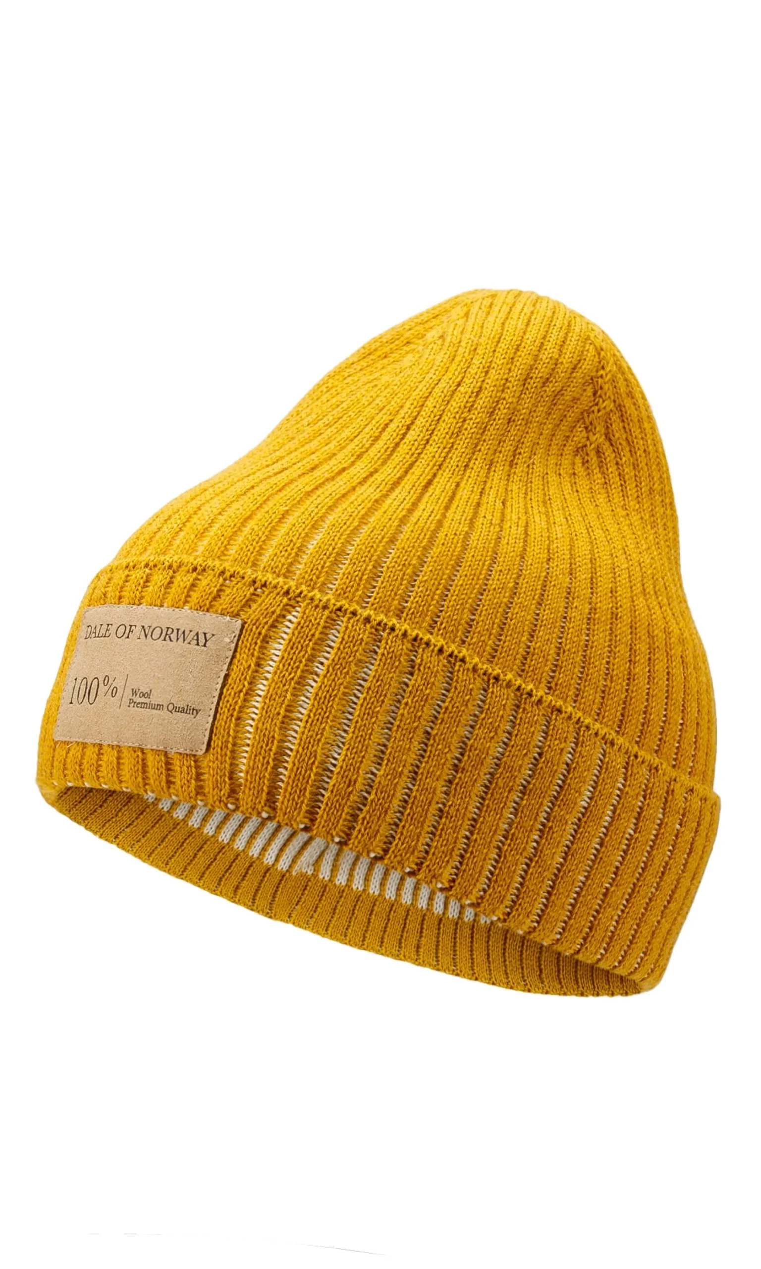 Dale of Norway Hats^Alvoy Hat - Norwegian Wool Mustard Offwhite