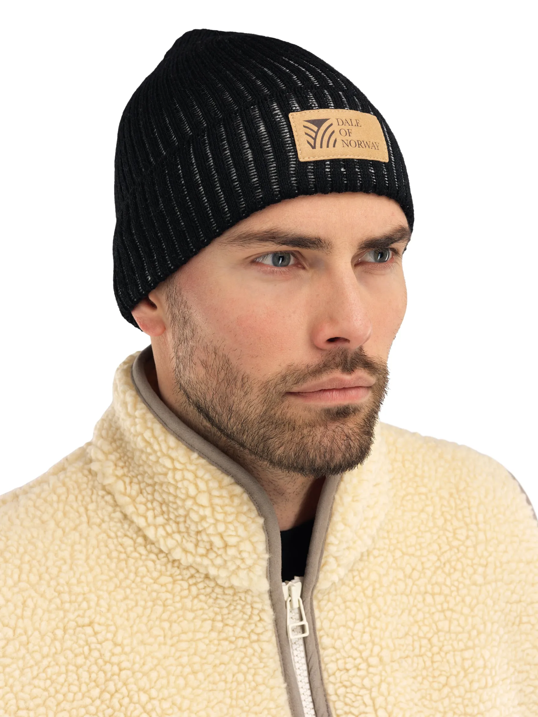 Dale of Norway Hats^Alvoy Hat - Norwegian Wool Black Offwhite