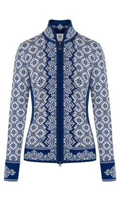 Dale of Norway Short Jackets & Cardigans^Christiania Women's Jacket - Merino Wool Atlantic Mel Off-White