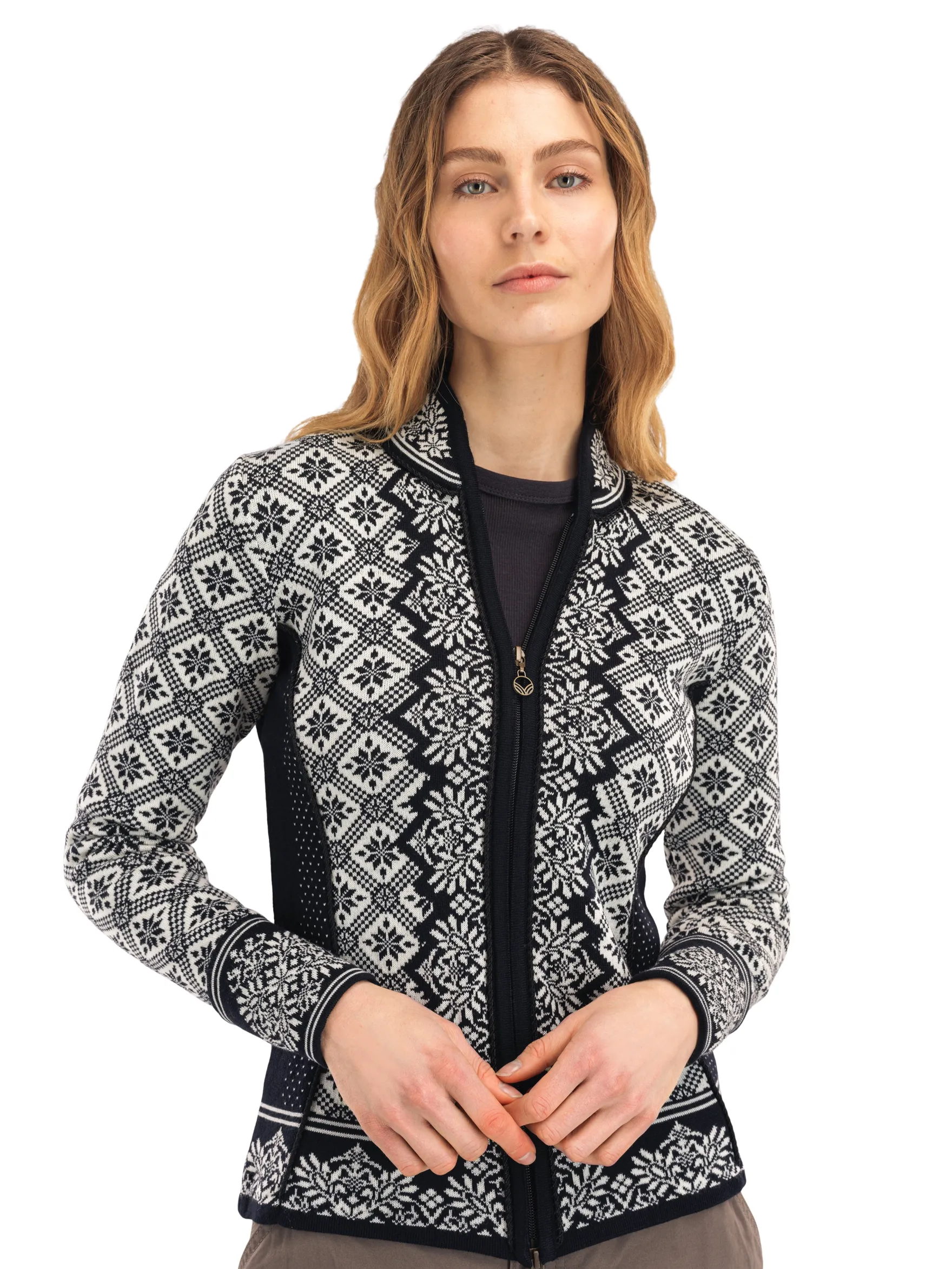 Dale of Norway Short Jackets & Cardigans^Christiania Women's Jacket - Merino Wool Black Off-White