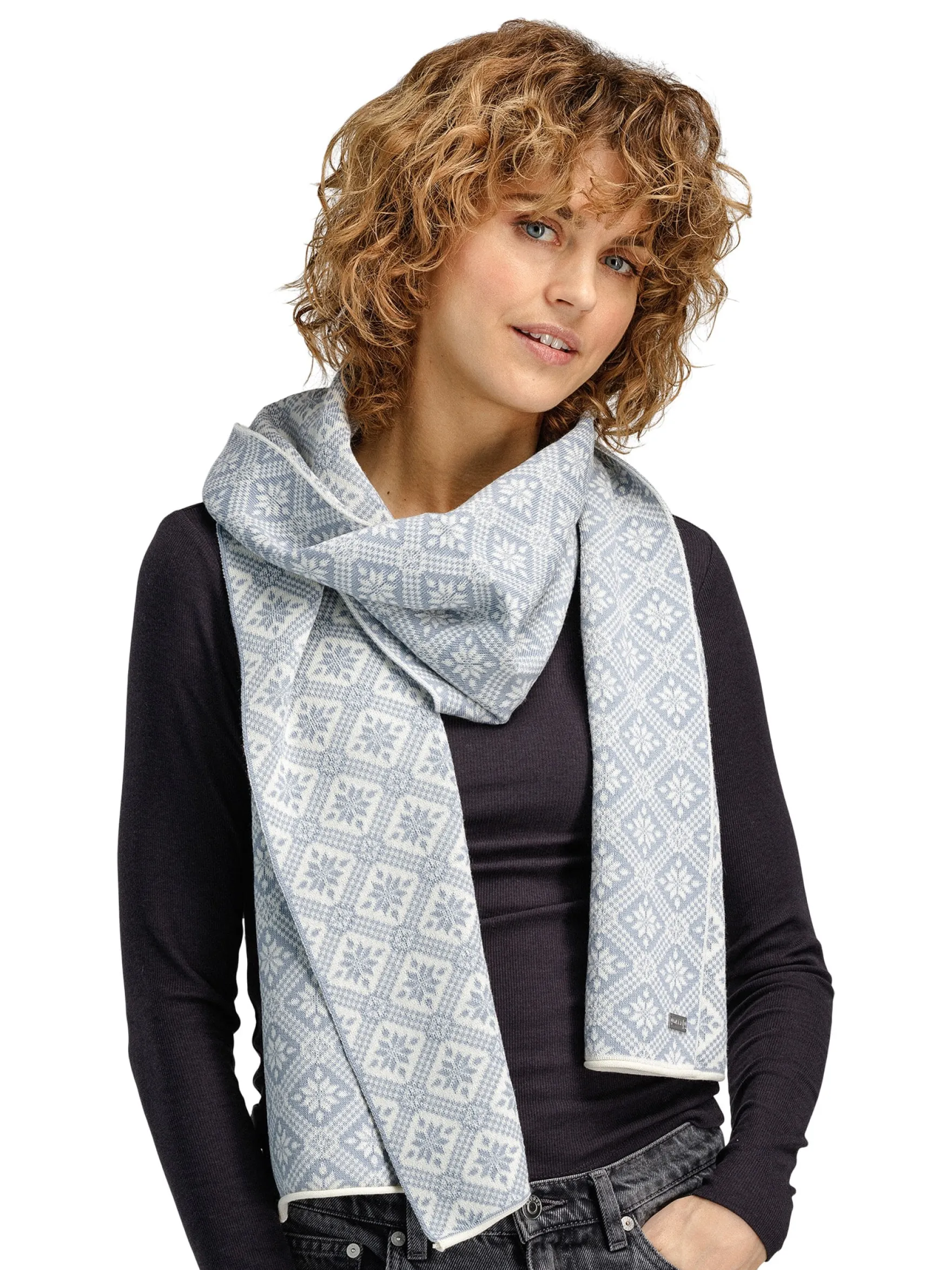 Dale of Norway Scarves^Christiania Women's Scarf - Merino Wool Grey