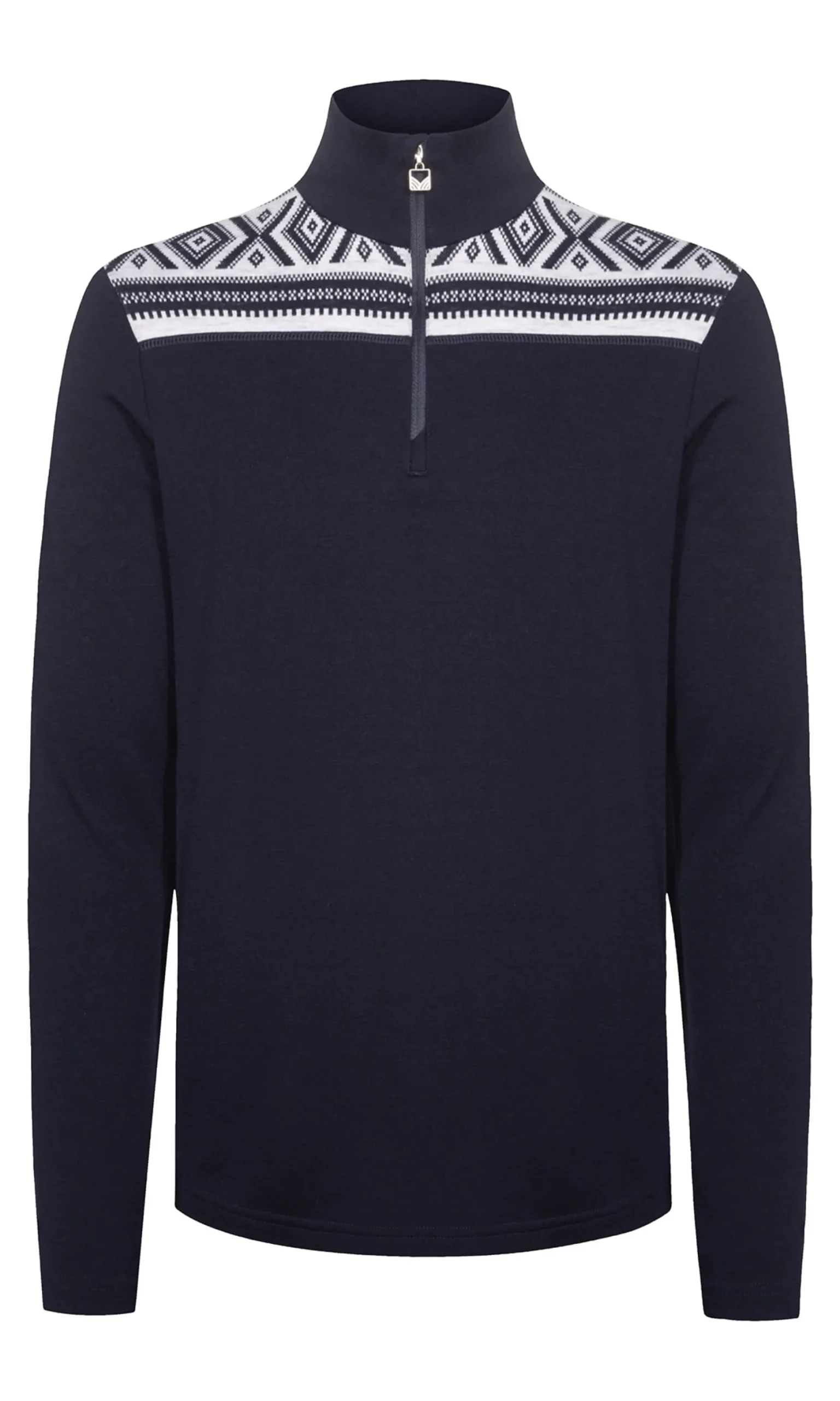 Dale of Norway Next-To-Skin^Cortina Basic Men's Sweater - Superfine Merino Navy Offwhite