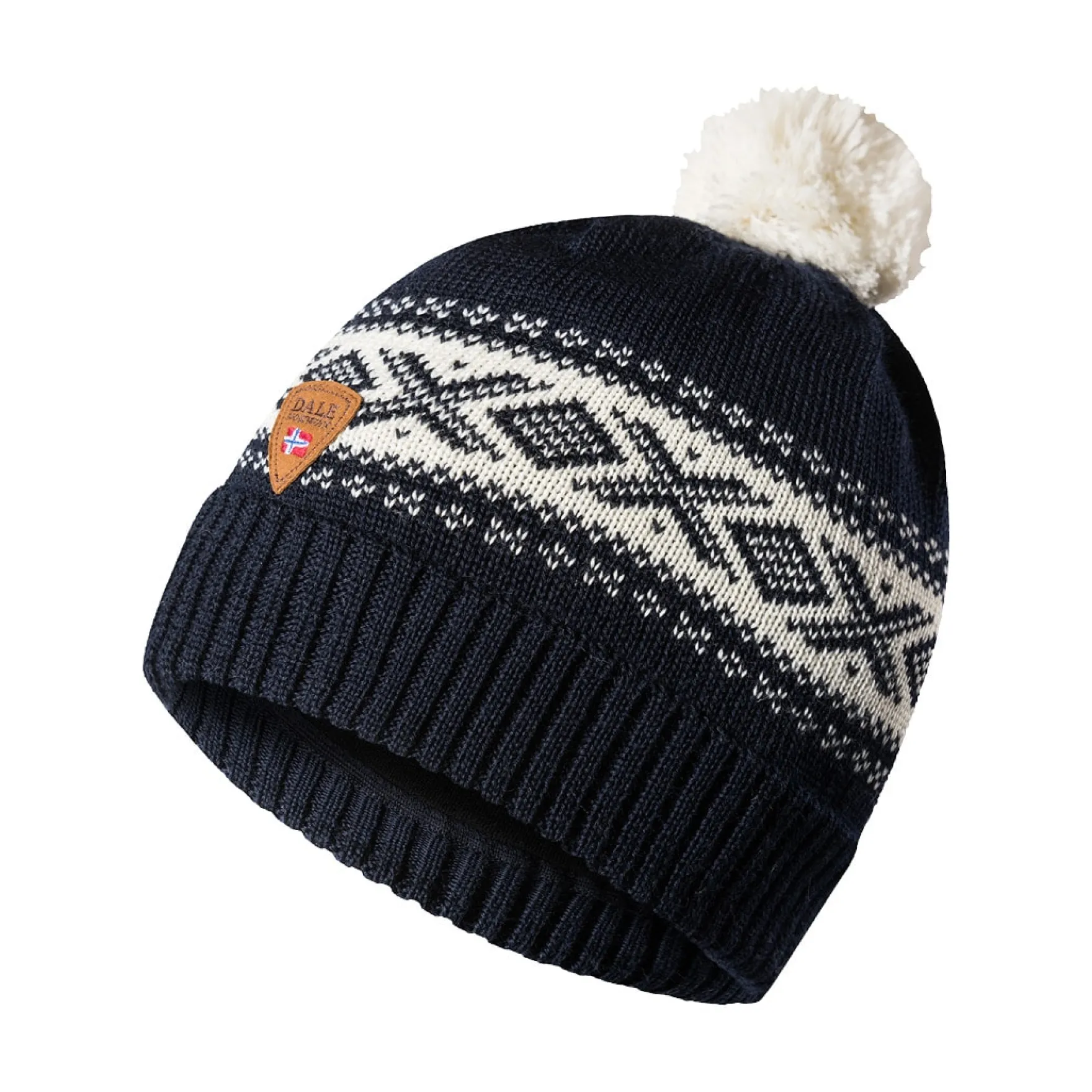 Dale of Norway Hat^Cortina Kids Hat 4-8 Yrs - Merino Wool Darkblue Offwhite