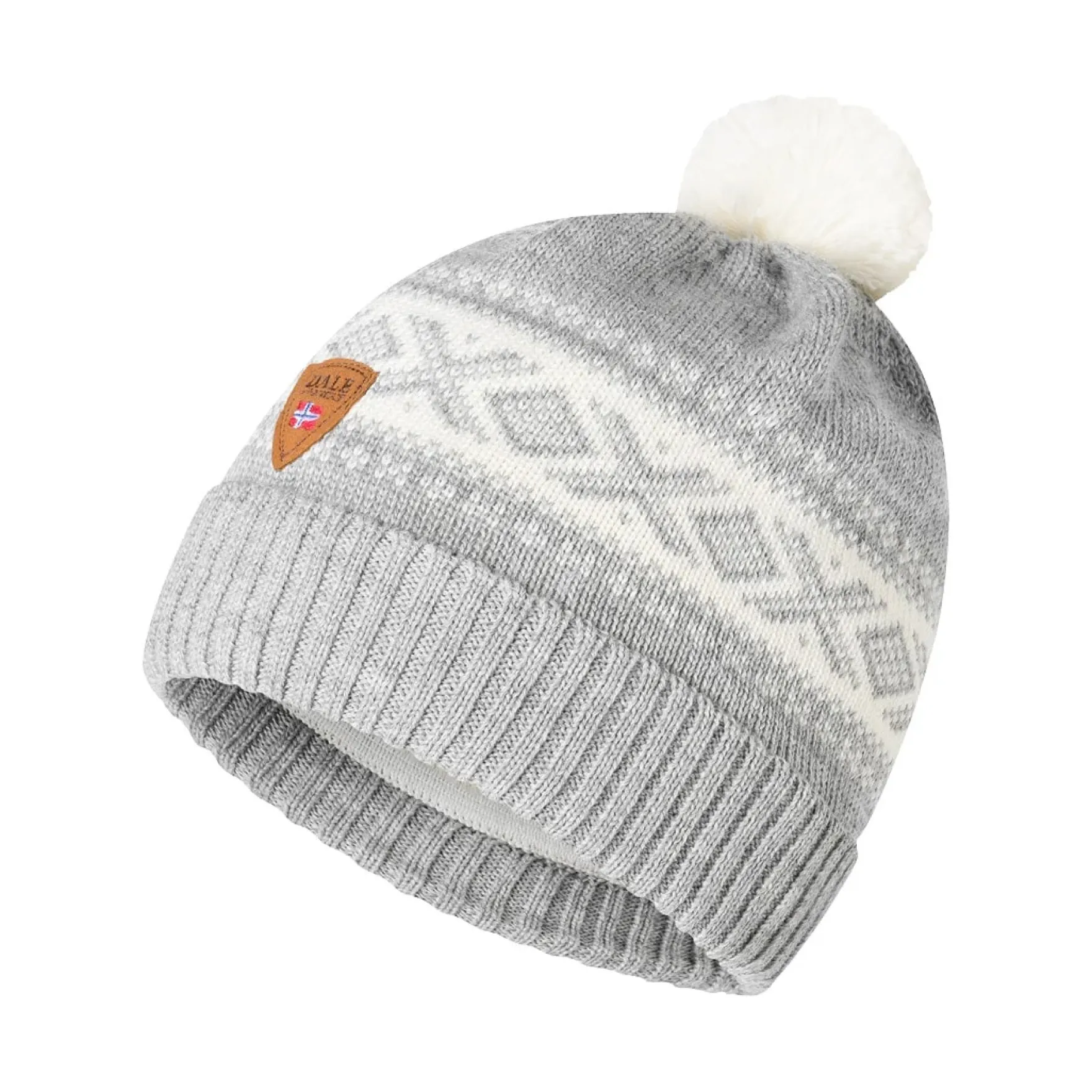 Dale of Norway Hat^Cortina Kids Hat 4-8 Yrs - Merino Wool Lightcharcoal Offwhite