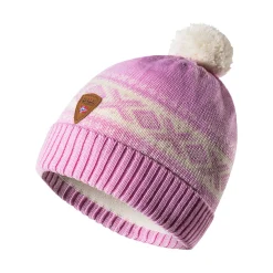 Dale of Norway Hat^Cortina Kids Hat 4-8 Yrs - Merino Wool Pink Offwhite