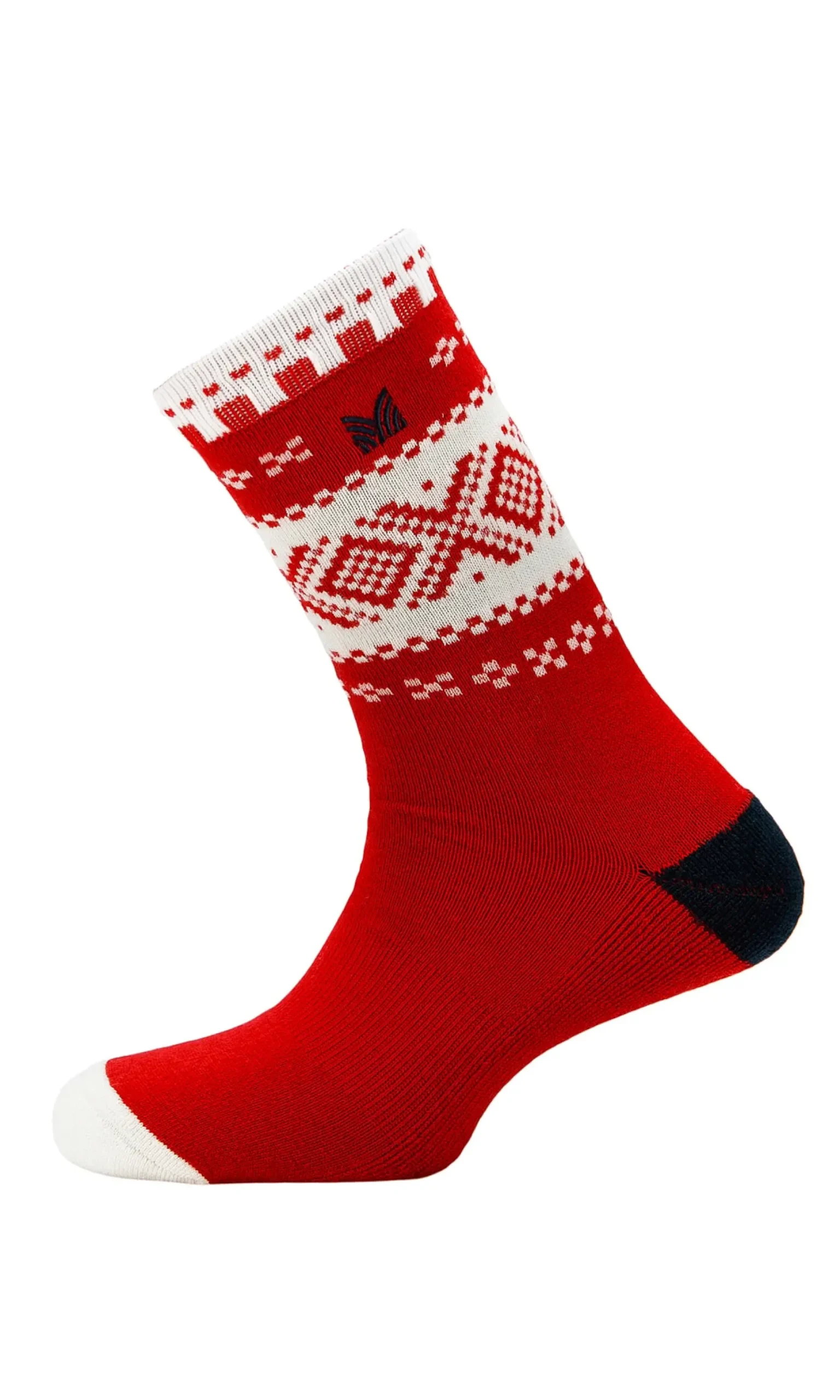 Dale of Norway Socks^Cortina Wool Socks Raspberry Offwhite Navy