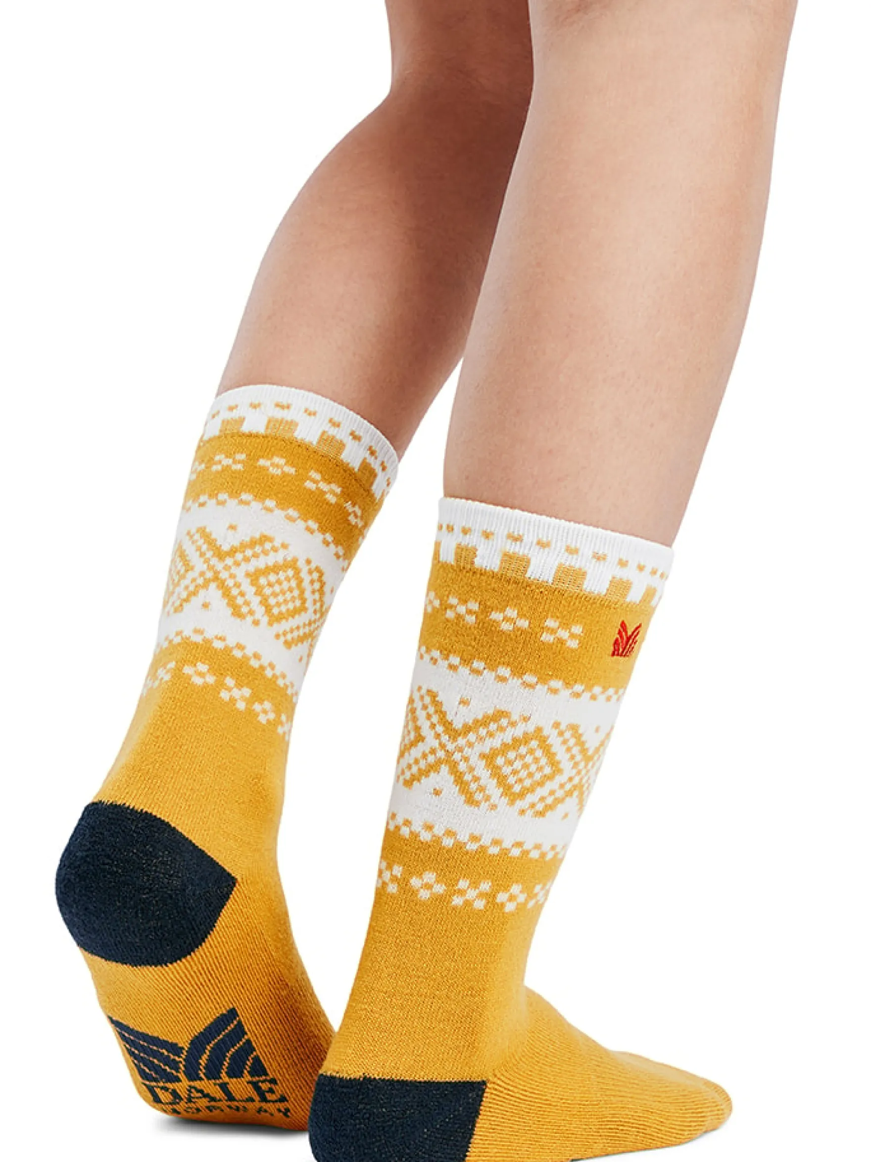 Dale of Norway Socks^Cortina Wool Socks Mustard Offwhite Darkcharcoal