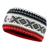 Dale of Norway Headbands^Dystingen Unisex Merino Wool Headband Navy Offwhite Raspberry