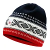 Dale of Norway Hats^Dystingen Unisex Merino Wool Hat Navy Offwhite Raspberry