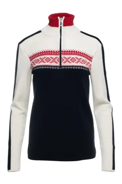 Dale of Norway Half-Zip^Dystingen Women's Merino Wool Sweater Black