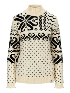 Dale of Norway Turtle-Neck^Fannaraki Women's Sweater Offwhite Black