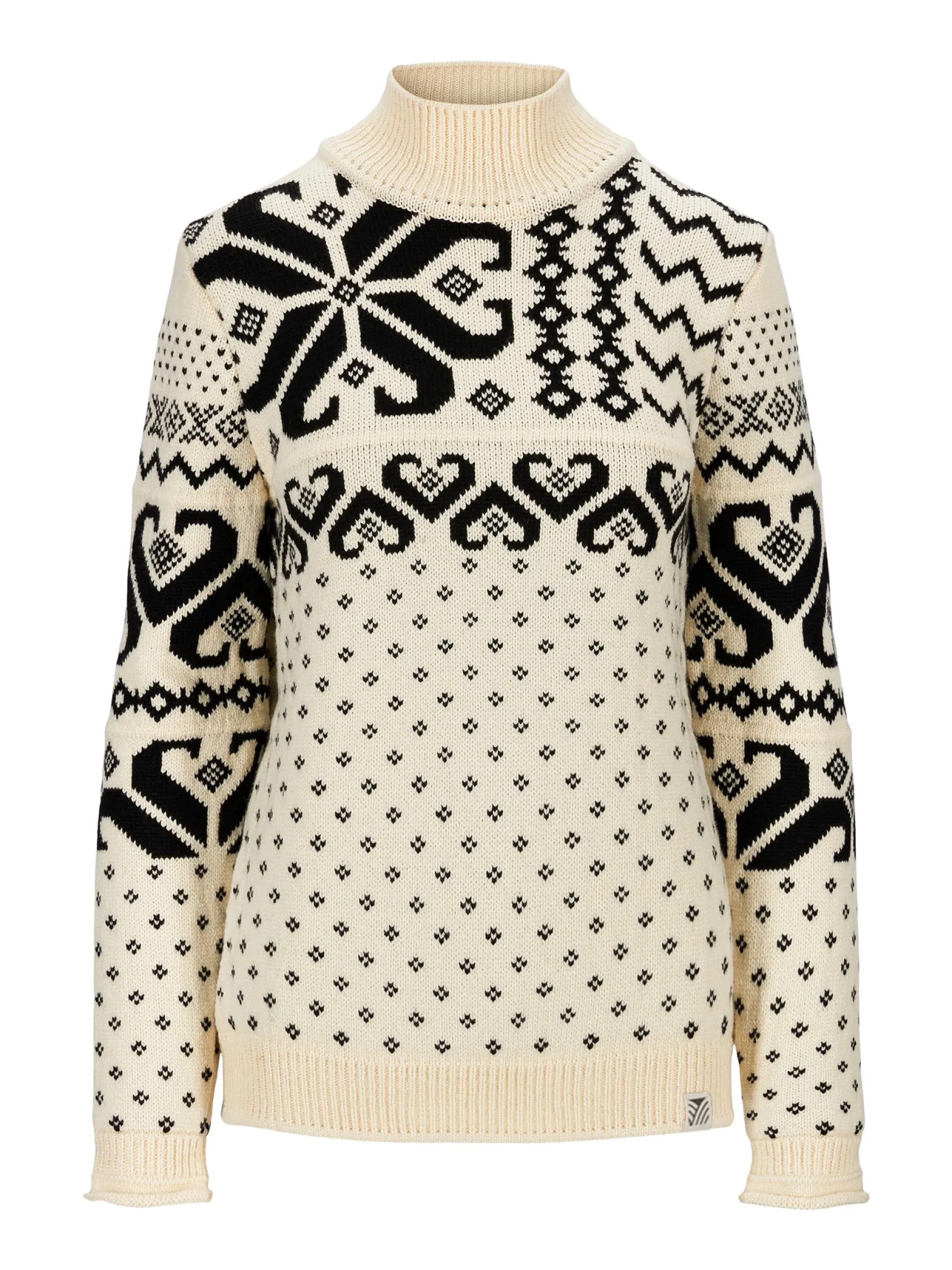 Dale of Norway Turtle-Neck^Fannaraki Women's Sweater Offwhite Black