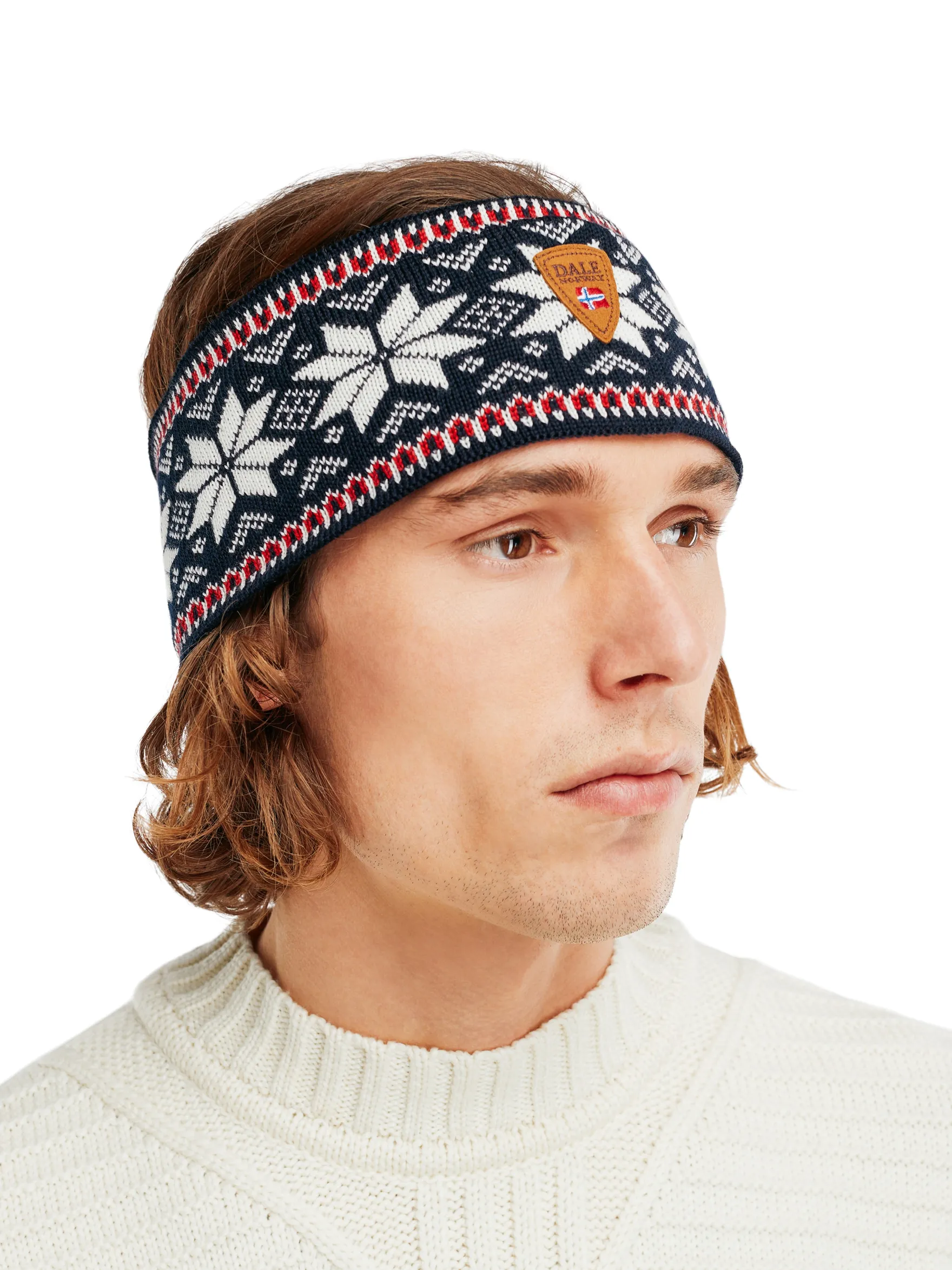Dale of Norway Headbands^Garmisch Headband - Merino Wool Navy Off White Raspberry