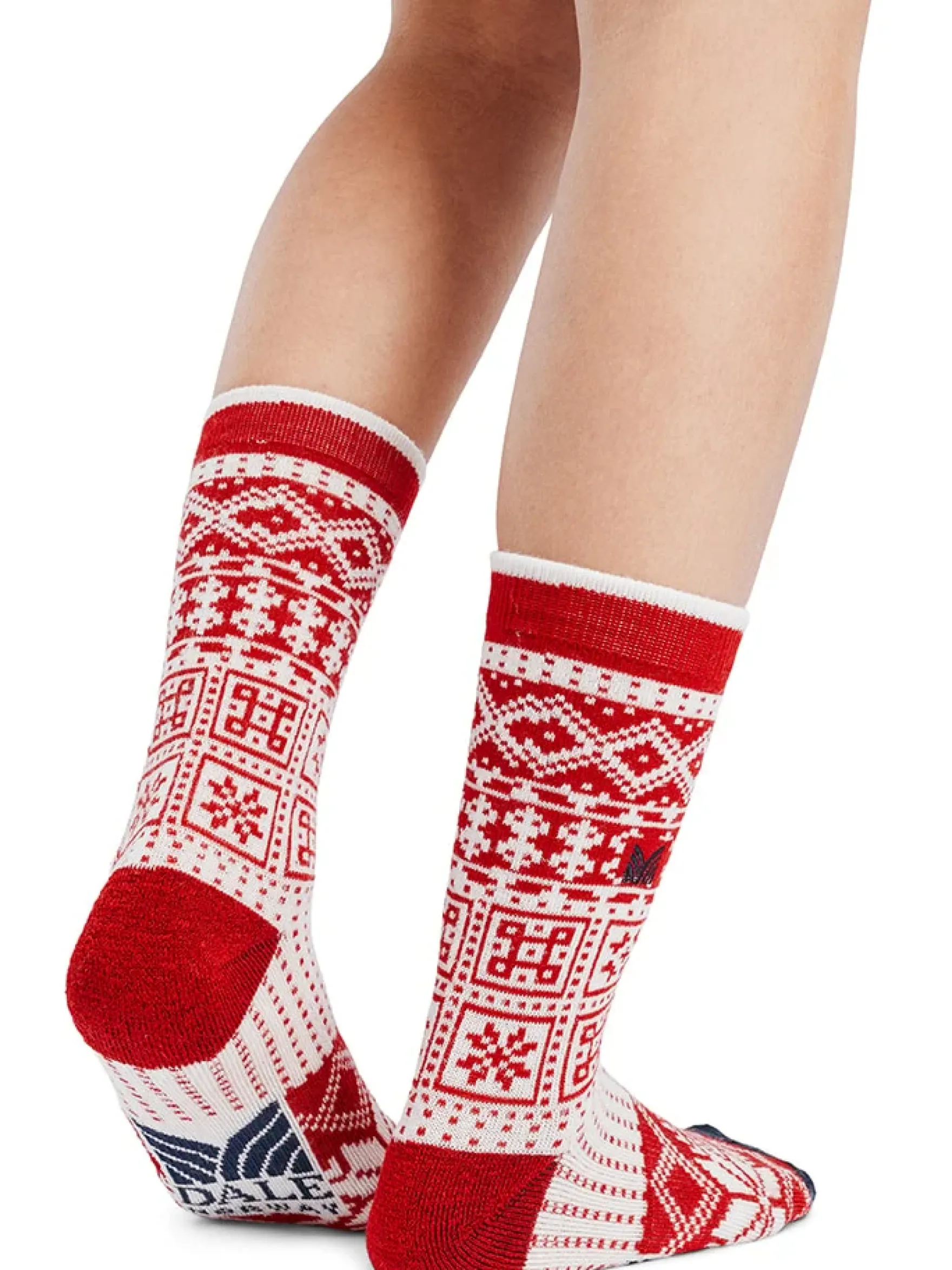 Dale of Norway Socks^History Wool Socks Raspberry Offwhite Navy