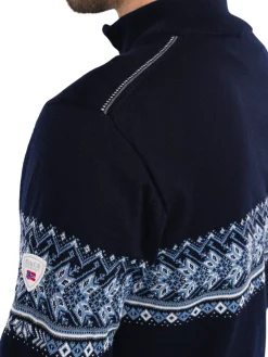 Dale of Norway See All^Hovden Men's Jacket - Merino Wool Navy Offwhite Blueshadow Smoke