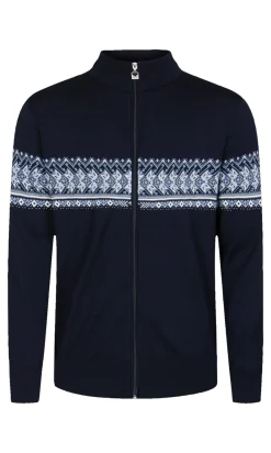 Dale of Norway See All^Hovden Men's Jacket - Merino Wool Navy Offwhite Blueshadow Smoke