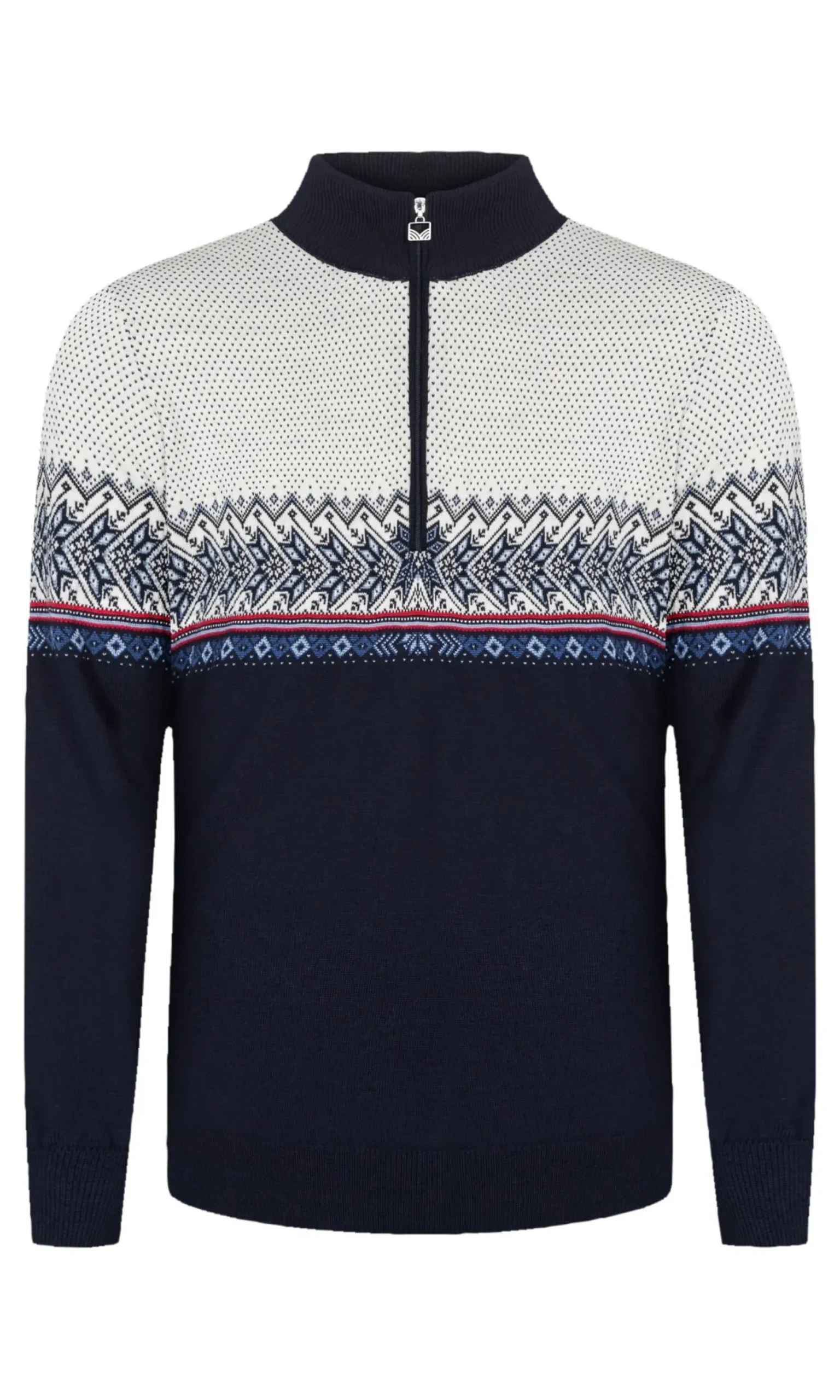 Dale of Norway Half-Zip^Hovden Men's Sweater - Merino Wool Navy Blueshadow Indigo