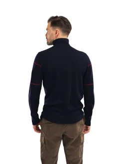 Dale of Norway Next-To-Skin^Moritz Basic Men's Sweater - Superfine Merino Navy White Raspberry