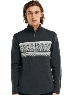 Dale of Norway Next-To-Skin^Moritz Basic Men's Sweater - Superfine Merino Darkcharcoal Offwhite