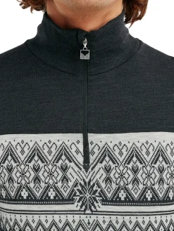 Dale of Norway Next-To-Skin^Moritz Basic Men's Sweater - Superfine Merino Darkcharcoal Offwhite