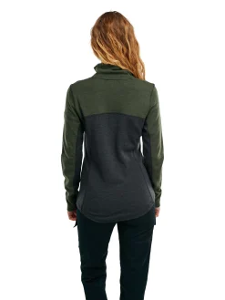 Dale of Norway Next-To-Skin^Moritz Basic Women's Sweater - Superfine Merino Darkgreen Darkcharcoal Offwhit