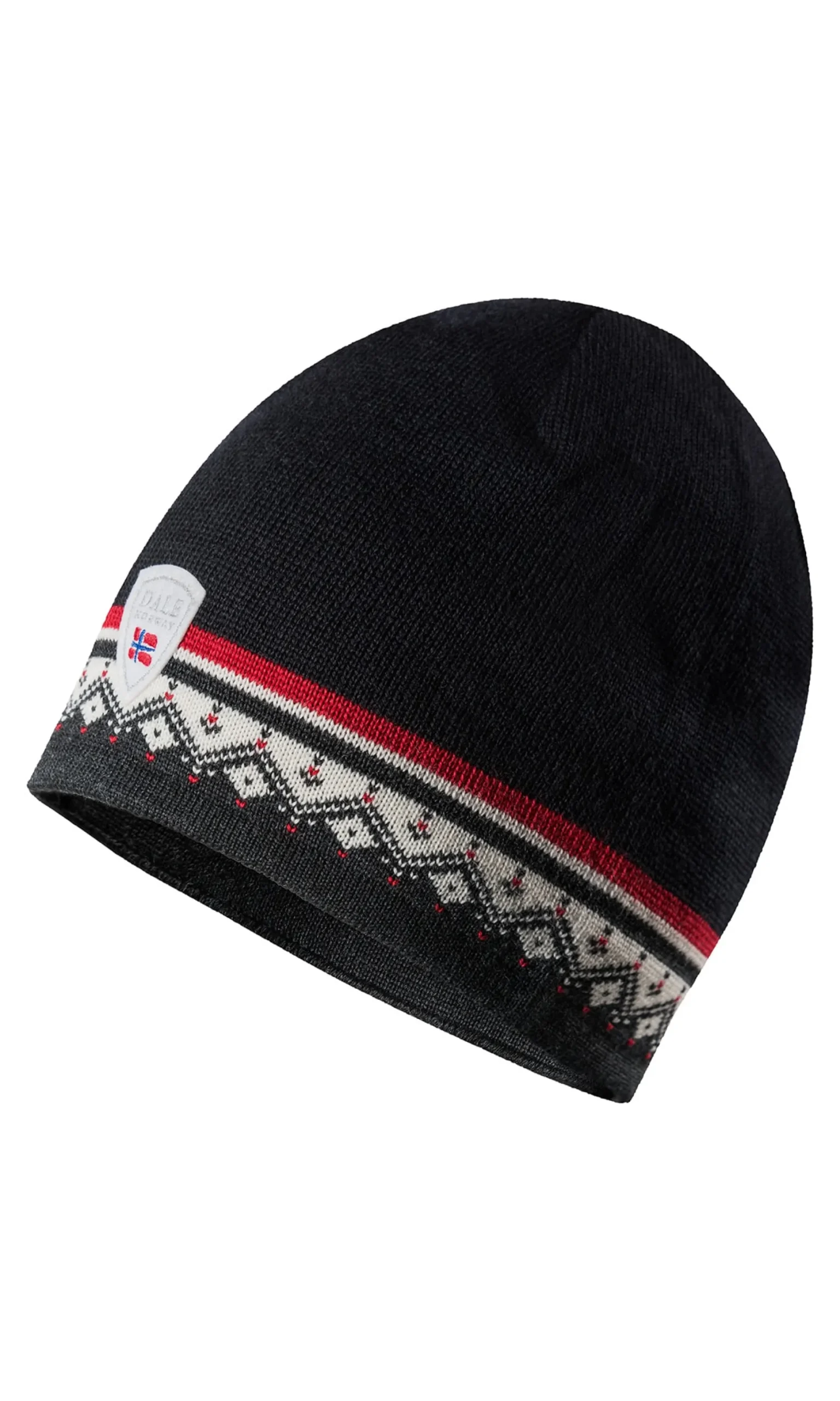 Dale of Norway Hats^Moritz Hat - Merino Wool Darkcharcoal Raspberry Offwhit