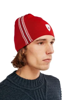 Dale of Norway Hats^Mount Olympus Unisex Merino Wool Hat Raspberry Offwhite Navy