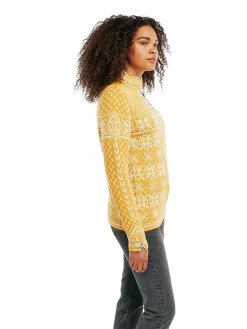 Dale of Norway Half-Zip^Peace Women's Knit Sweater Mustard