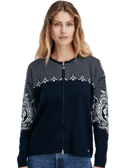 Dale of Norway Short Jackets & Cardigans^Rosendal Women's Jacket Navy Offwhite Ultramarine