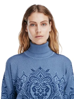 Dale of Norway Turtle-Neck^Rosendal Women's Sweater Blueshadow Indigo