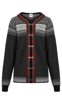 Dale of Norway Short Jackets & Cardigans^Setesdal Lusekofte Jacket - Norwegian Wool Black Offwhite