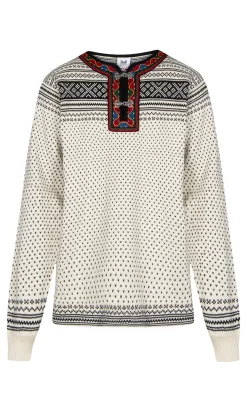 Dale of Norway Half-Zip^Setesdal Sweater - Norwegian Wool Offwhite Black