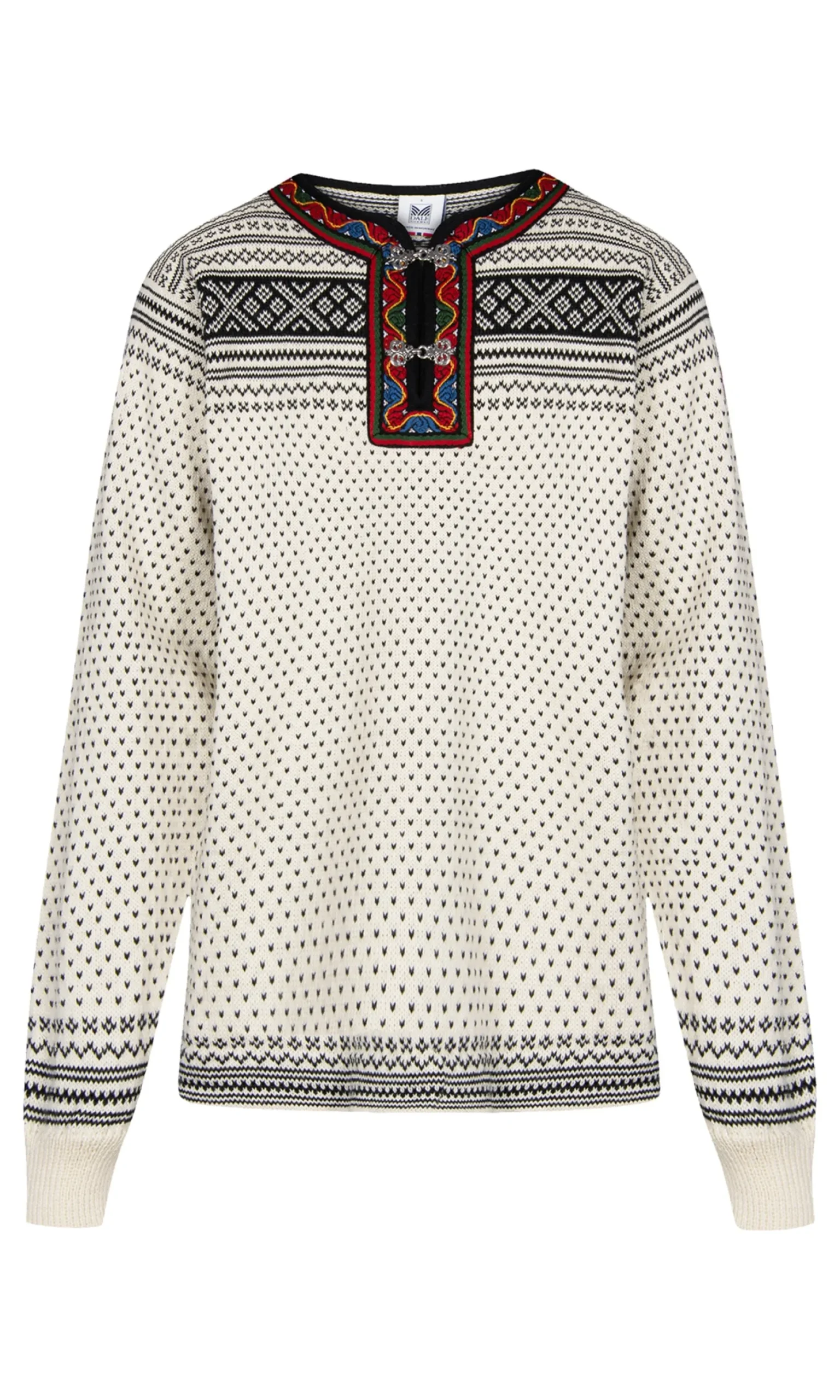 Dale of Norway Half-Zip^Setesdal Sweater - Norwegian Wool Offwhite Black