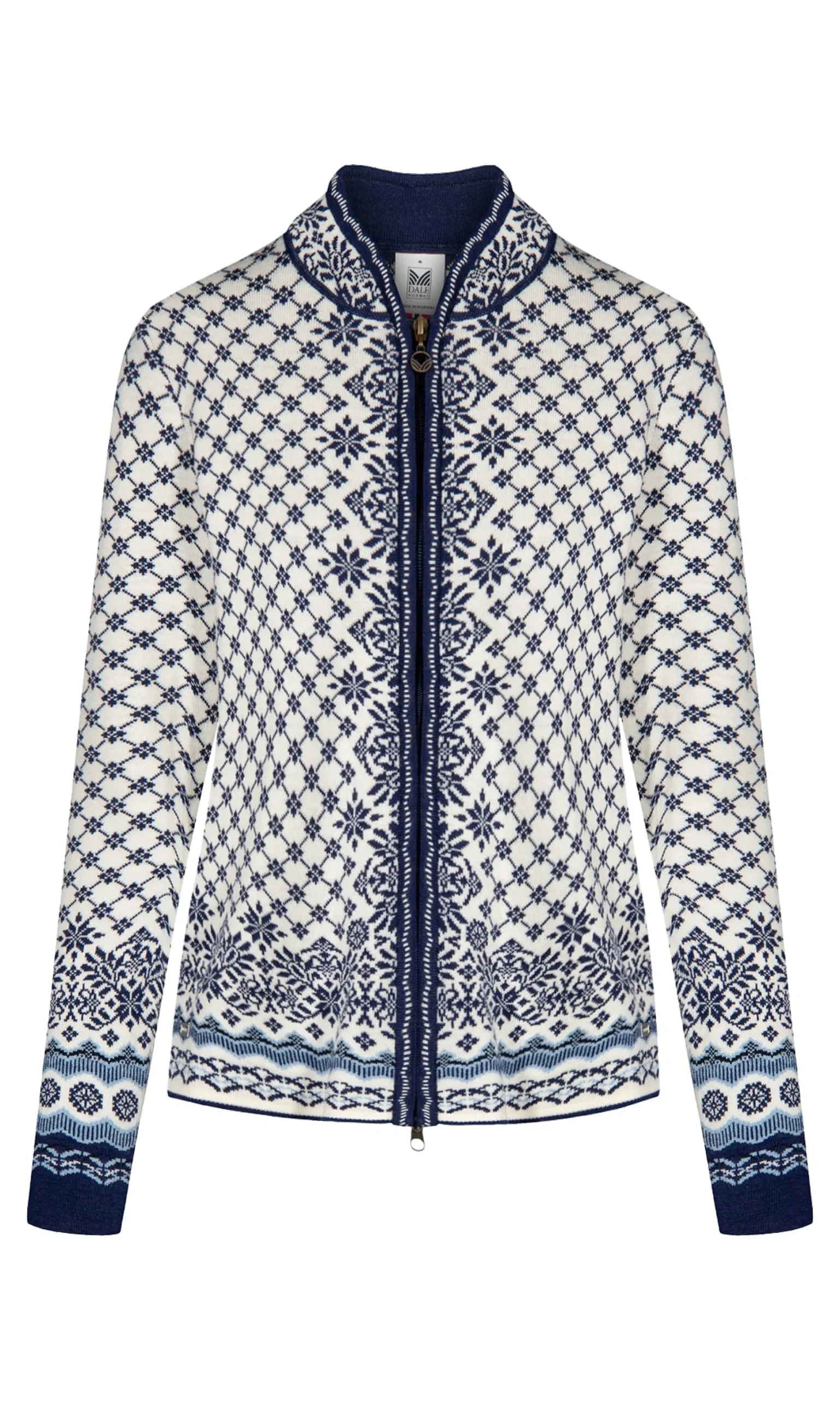 Dale of Norway Short Jackets & Cardigans^Solfrid Women's Jacket - Merino Wool Offwhite Electricstorm Navy