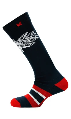 Dale of Norway Socks^Spirit Wool Socks High Navy Raspberry Offwhite