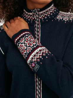 Dale of Norway Short Jackets & Cardigans^140Th Anniversary Women's Wool Jacket Navy Red Rose Off White
