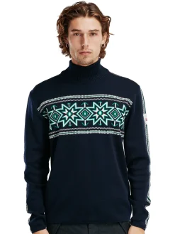Dale of Norway Turtle-Neck^Tindefjell Men's Sweater - Merino Navy