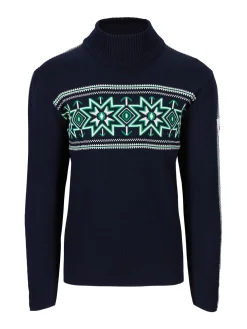 Dale of Norway Turtle-Neck^Tindefjell Men's Sweater - Merino Navy