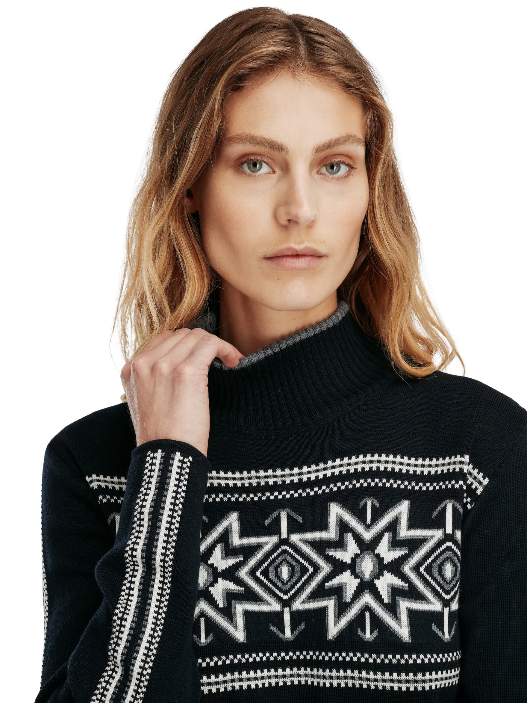 Dale of Norway Turtle-Neck^Tindefjell Women's Sweater - Merino Black