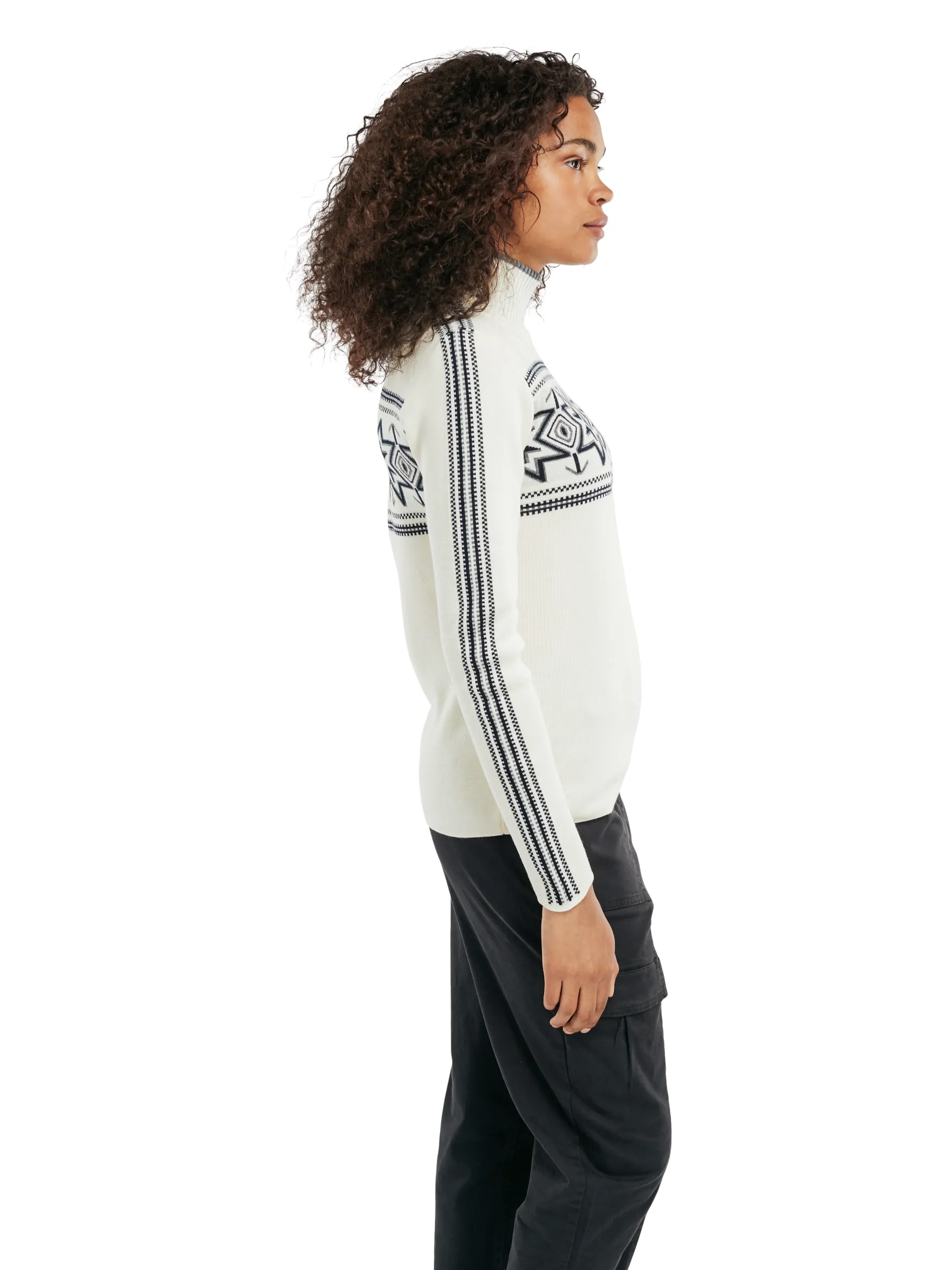 Dale of Norway Turtle-Neck^Tindefjell Women's Sweater - Merino Off White