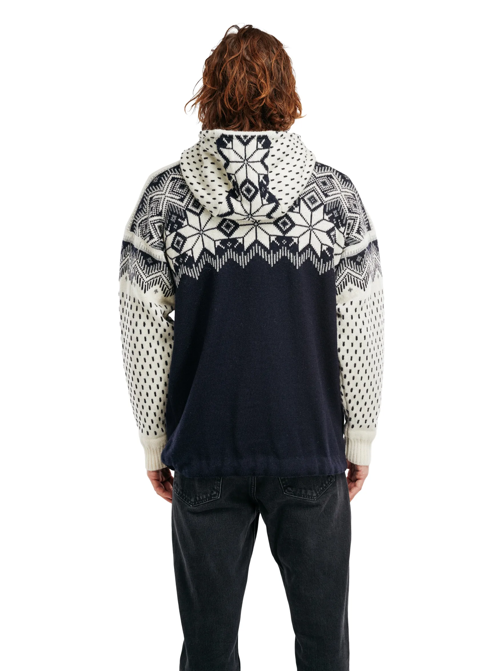 Dale of Norway Weatherproof^Vegard Weatherproof Men's Hoodie - Norwegian Wool Navy Offwhite Smoke
