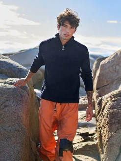 Dale of Norway Half-Zip^Vegvisir Men's Sweater - Norwegian Wool Navy