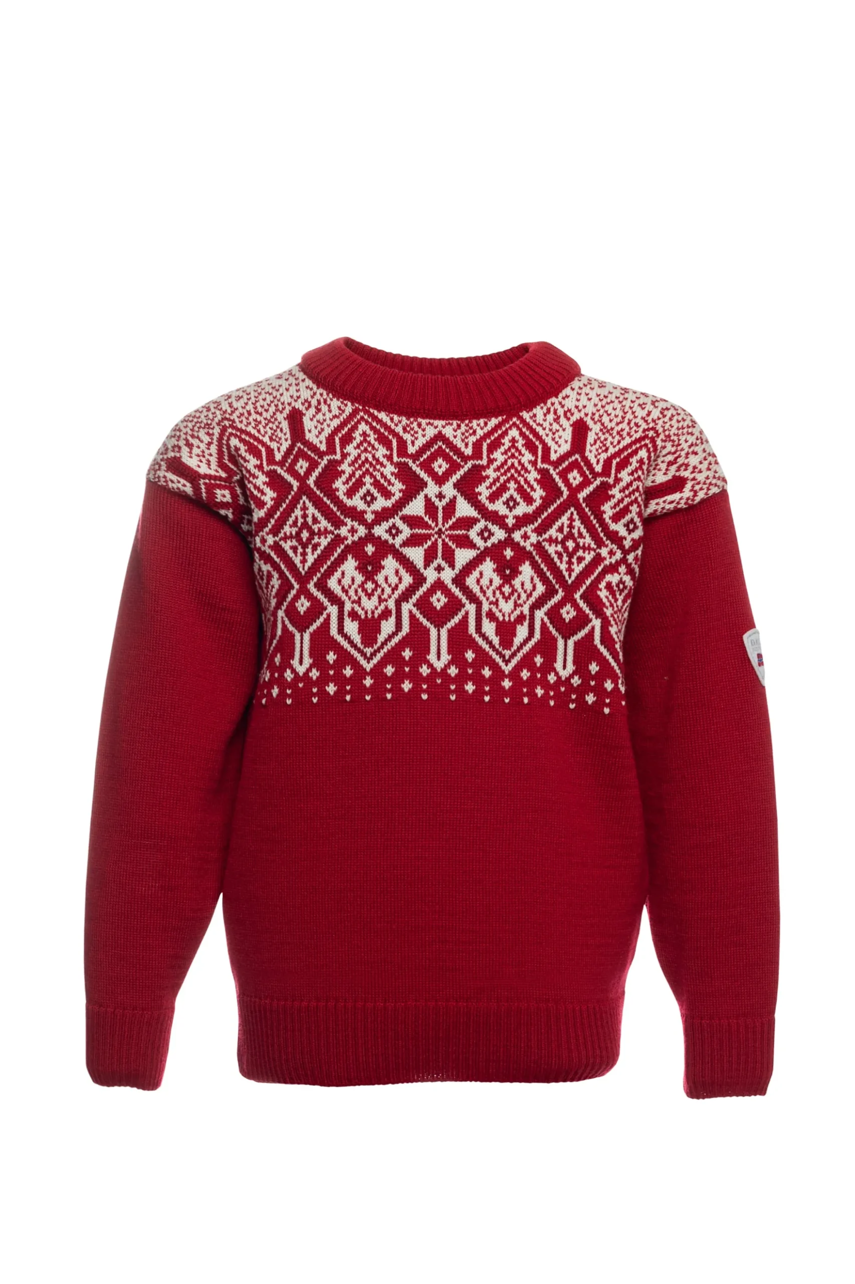 Dale of Norway Sweater^Winterland Kids' Merino Wool Sweater Rasberry Offwhite Redrose